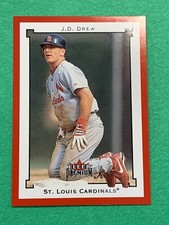 Fleer Premium Star 2002 rojo rubí J. D. Draw, #SR151, 66 de 125 hechos, cardenales