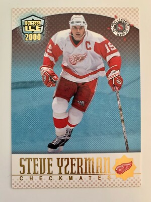 1999/00 Dynagon Ice Checkmates #7 Steve Yzerman, Chris Chelios Detroit Red Wings
