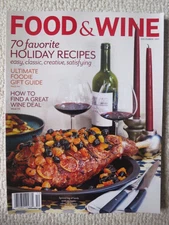 Food & Wine Magazine December 2011 Favorite Holiday Recipes