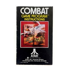 1977 Combat Atari Video Game Program Instructions   Manual Only