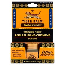 Tiger Balm Ultra Strength Pain Relieving Ointment Net Wt. 0.63 OZ 18g