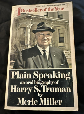 Plain Speaking - Harry S. Truman - Merle Miller Vintage Paperback