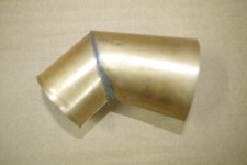 Ersatzteil Knie f&uuml;r  Ersatztrichter Trichtergrammophon  Messing br&uuml;niert 5 cm