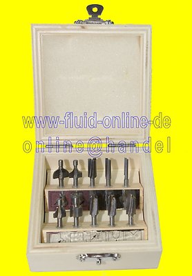 PROXXON 29020 Holzprofilfräser Set 10 tlg im Holzkasten für MP400 OFV MOF - NEU
