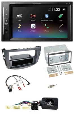 Pioneer DAB Lenkrad 2DIN Bluetooth USB Autoradio für Toyota RAV 4 2006-2011 - Bild 1 von 4