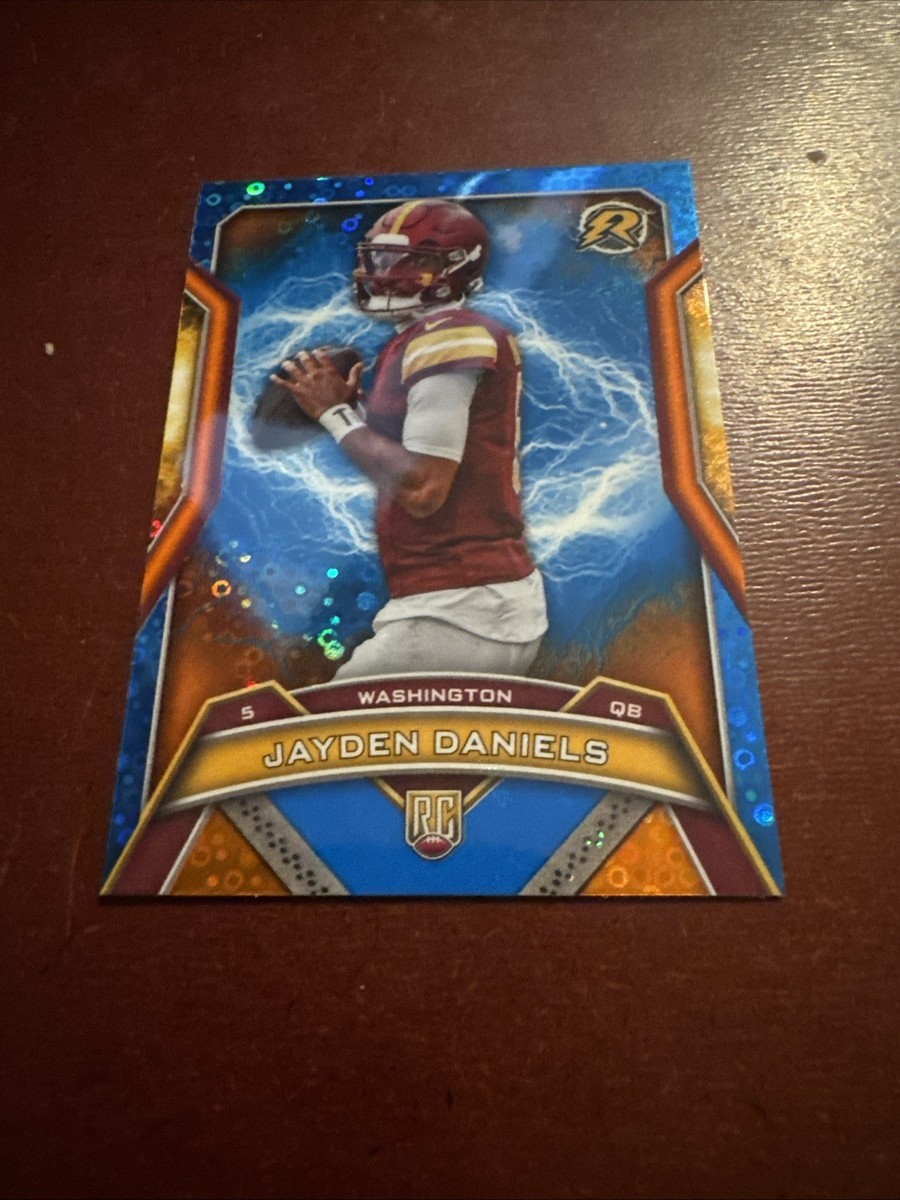 2024 Topps Resurgence - JAYDEN DANIELS Blue Disco Refractor RC