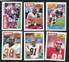 1987 Topps Football Nm/mt Clean #1-200 Complete Your Set You Pick