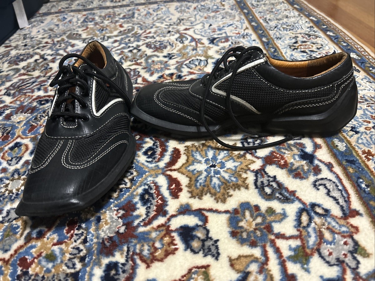 John Fluevog Wingtip Shoes Charles Future Angels Mens Sz 8 M Contrast Leather  View 3