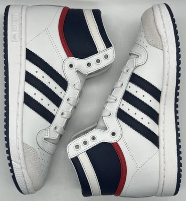 Adidas Originals Top Ten Hi Trainers White Blue Red D74481 Men\'s Size 6‎ Adidas Originals TOP TEN RB MEN main image 2