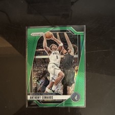 Panini 2024-25 Prizm Anthony Edwards #100 Minnesota Timberwolves Green Prizm