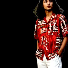 MCM 60s Hawaiian Vintage Aloha Shirt Batik Tiki Tribal Print Liberty House Rare