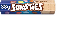 Smarties Tube Milk Chocolate Gems Nestle Smarties Tubes (Pack Of 12)