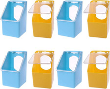 Pigeon Feeders 8 Pcs Hanging Bird Feeder and Water Combo for Pigeons and Parrots
