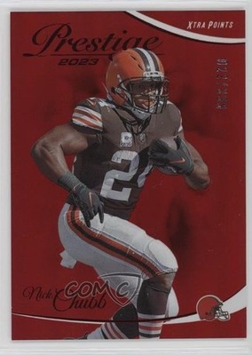2023 Panini Prestige Xtra Points Premium Red 22/399 Nick Chubb #76 1f3