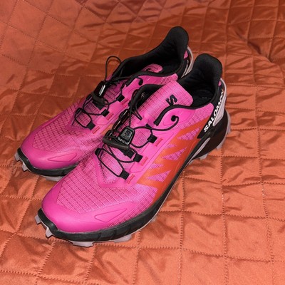 Salomon Supercross 4 Woman s Running Shoes 417376 pink Size 9