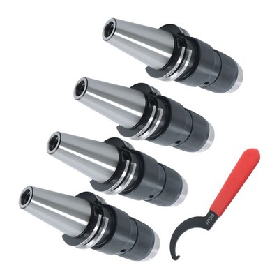 LABLT 4Pcs CAT40 Keyless Drill Chuck 1/2' Fit On Haas CNC Easy Great Tool Holder