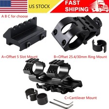 Quick Release 1 inch/30mm Ring Cantilever Scope Mount/45 Degree Offset Mount