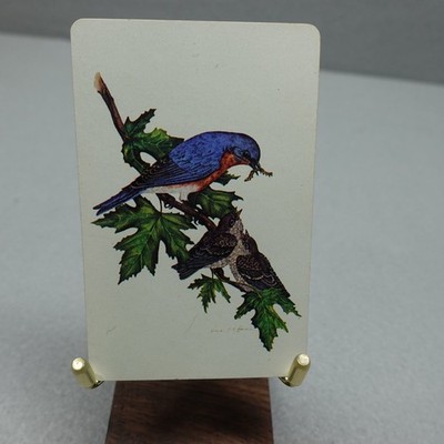 Eastern Bluebird Trading Art Playing Card Vintage