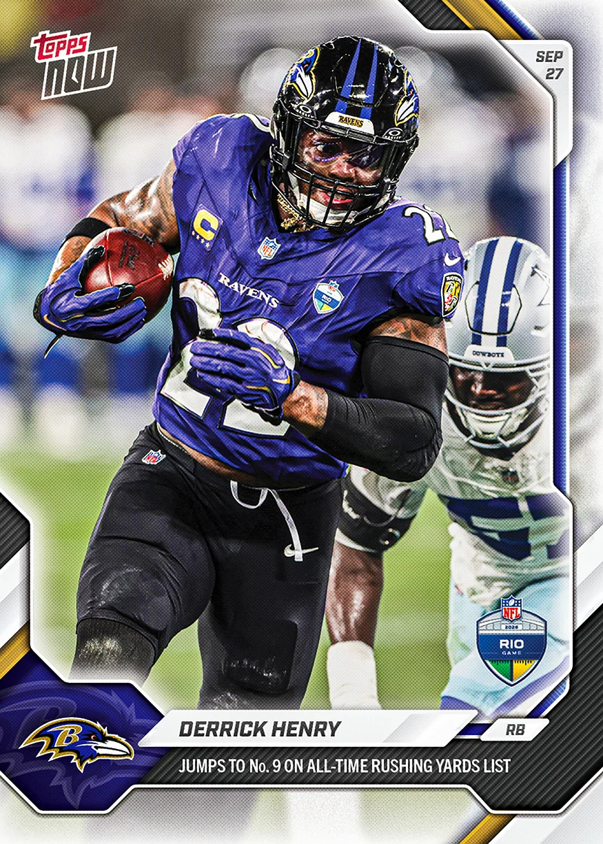 Derrick Henry 2026-27 NFL Topps NOW Card 34 Presale