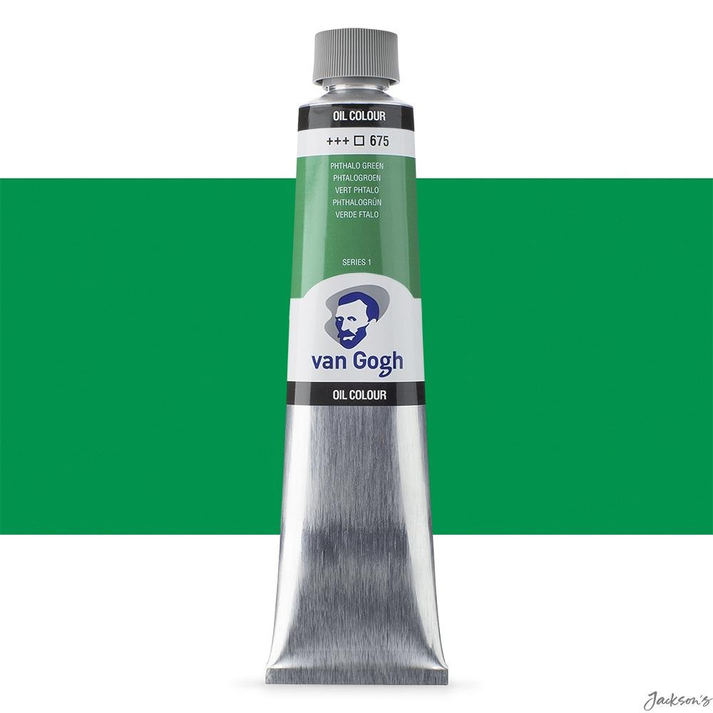 Royal Talens Van Gogh Oil Paint Tube 200ml Phthalo Green S1 For Artists