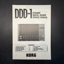 VINTAGE KORG DDD-1 DYNAMIC DIGITAL DRUMS SERVICE MANUAL