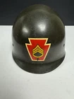 Vintage Vietnam Era US Army PA SGT M-1 Painted Helmet Liner Military