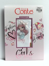 CONTE LOVELY Girls 50 Den Tights   3D Print Bow, Ages 4  10