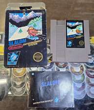 Nintendo Slalom NES NTSC-U/C 1986 Sports Skiing Game w/ Box & Manual