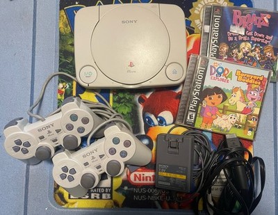 Sony Playstation PS One PS1 Console SCPH-101 w/ 2 Controllers & Games