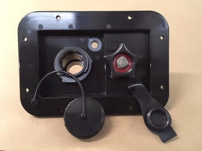 #ad RV City Water Inlet Gravity Fill Dish with Built In Check Valve $27.34