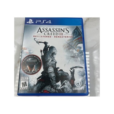 Assassins Creed III 3 Remastered Sony PlayStation 4 PS4 Ubisoft Action Game 2019