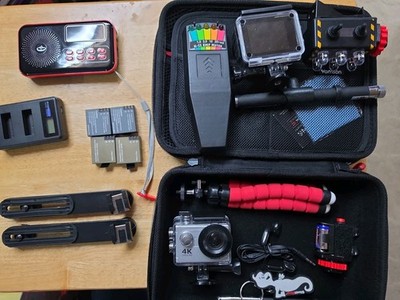 Ghost Hunting - GHOST STOP  Sbox, Scanner, Cameras, Batteries, & More - AS IS
