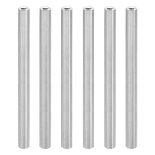 M3 Aluminum Spacers, 6 Pcs Metal Spacer Aluminum 3mm ID x 6mm OD x 100mm L