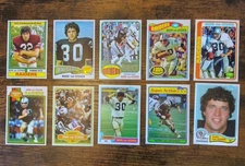 1974-82 Mark van Eeghen Oakland Raiders lot of 10 Custom Hand Made Art Cards