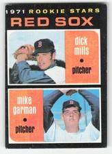 Red Sox Rookie Stars (Dick Mills / Mike Garman) 1971 Topps #512 Pr-Gd