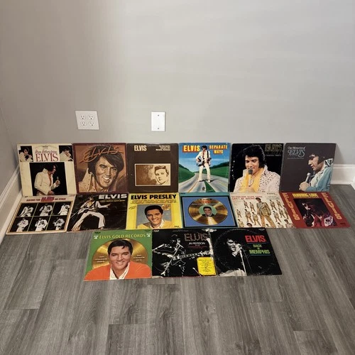 LOT Of 15 Elvis Presley Vinyl Record Albums Vintage Music Collector’s Throwback