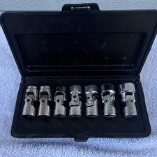 Vintage Craftsman 38 Drive Flexible Socket Set 7pc Sae 38 - 34 Inch Complete Vintage Craftsman 38 Drive Flexible Socket Set 7pc Sae 38 - 34 Inch Complete