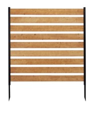 48  48 Inch Wood Privacy Fence Screen, Wooden Fence Panels for Outdoor Yard