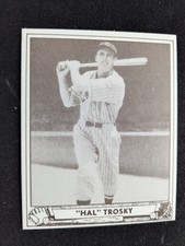 1940 Gum Play Ball Baseball Card # 50 Hal Trosky - Cleveland Indians (NM)