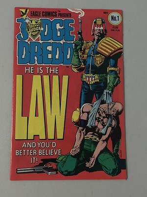 Judge Dredd 1 Eagle Comics 1983 1st American appearance of Judge Dredd