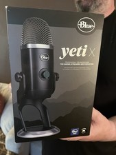Blue Yeti X USB Condenser Microphone Cardioid Mute/Headphone Jack Black Stand