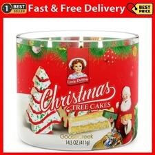 Goose Creek 3-Wick Little Debbie Christmas Tree Cakes Scented Jar Candle, 14.5Oz