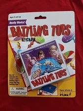 Battling Tops Classic Games Keychain  Sealed