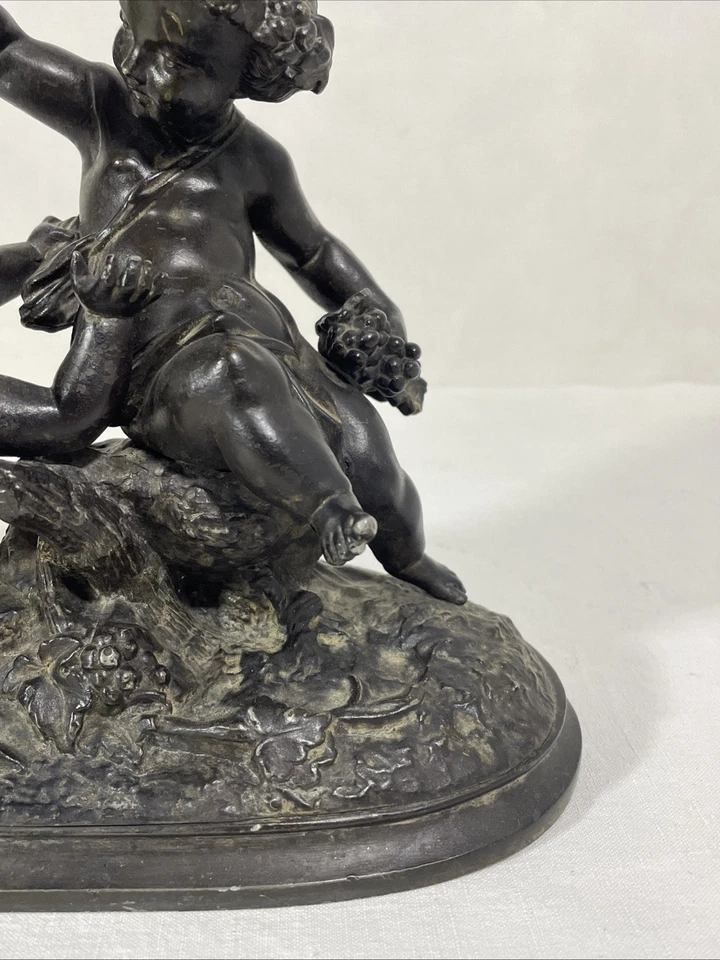 Régule fin 19eme représentant 2 Chérubins - Photo 4/4