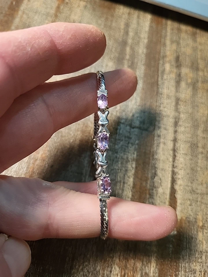 pulsera amatista plata de ley Foto 2 de 4