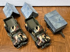 132 New-ray 1946 Dodge Power Wagon Usmc Military Truck Trailer Lot Camo Lot