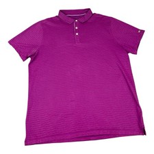 Nike Golf Dri Fit Polo Shirt, Standard Fit, Purple Stripes, Men  s Size Large