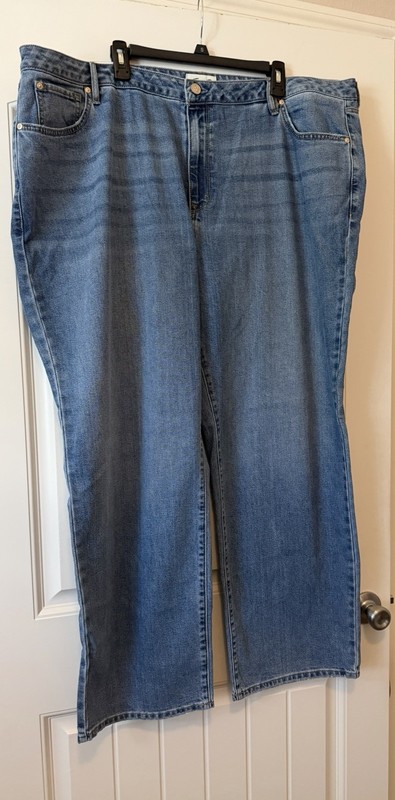 NWT-Size 24W Seven7 Loose Straight Leg Jeans