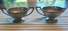 Antique Benedict 1918 EPNS BMM Silverplate Sugar And Creamer Set