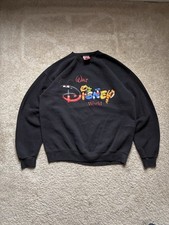 Vintage 90s Disney World Mickey Mouse Crewneck Sweatshirt Size Large USA Made